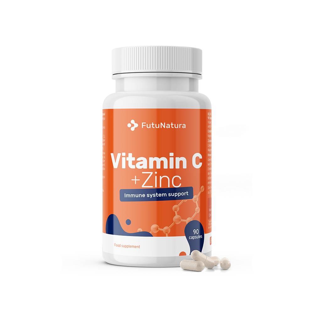 Vitamin C + Cink, 90 kapsul