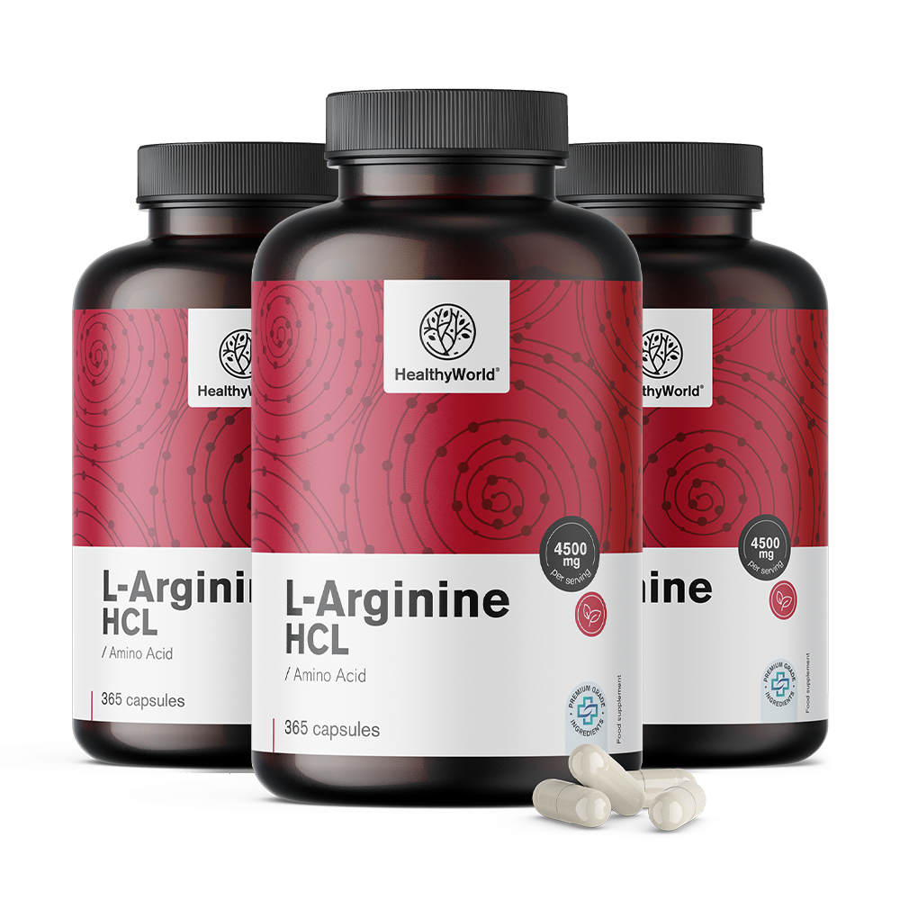 L-arginin 4500 mg v kapsulah