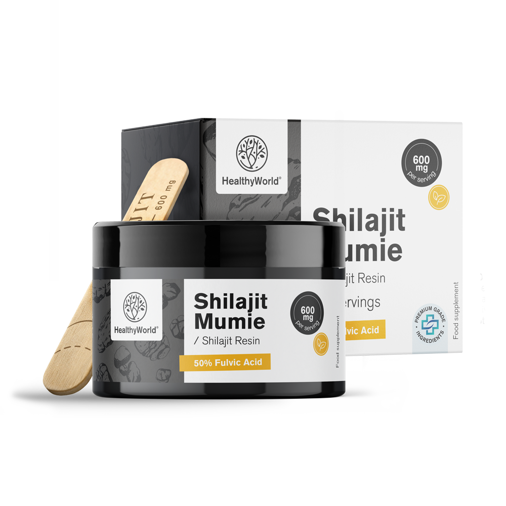 Shilajit Mumie 600 mg – smola