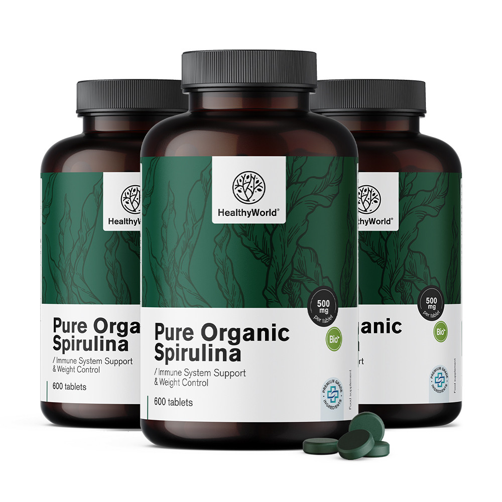 BIO Spirulina 500 mg v tabletah