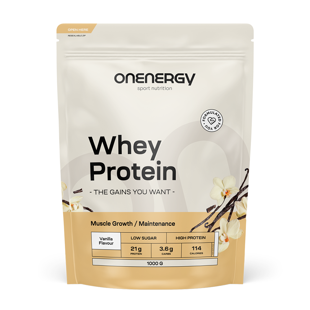 Whey proteini iz sirotke z okusom vanilje